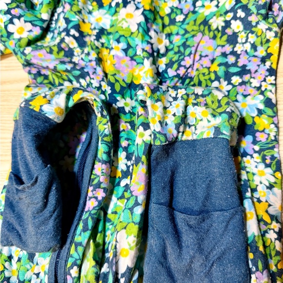 Little One Shop Green Floral Pattern Bamboo Zippy (6-12) - Picture 4 of 5